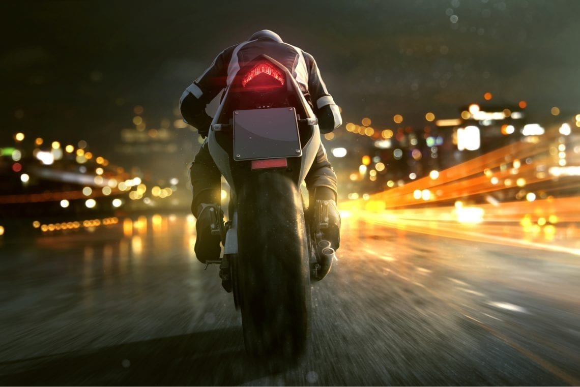 Motorcycle riding tips at night