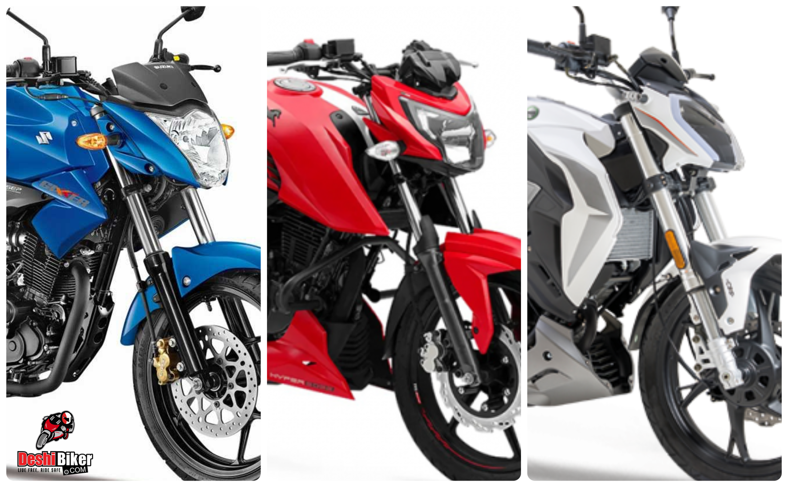 Benelli 165s Vs Suzuki Gixxer Vs RTR 4V